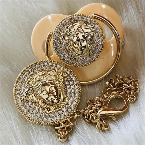 versace inspired pacifier|Versace Baby Accessories .